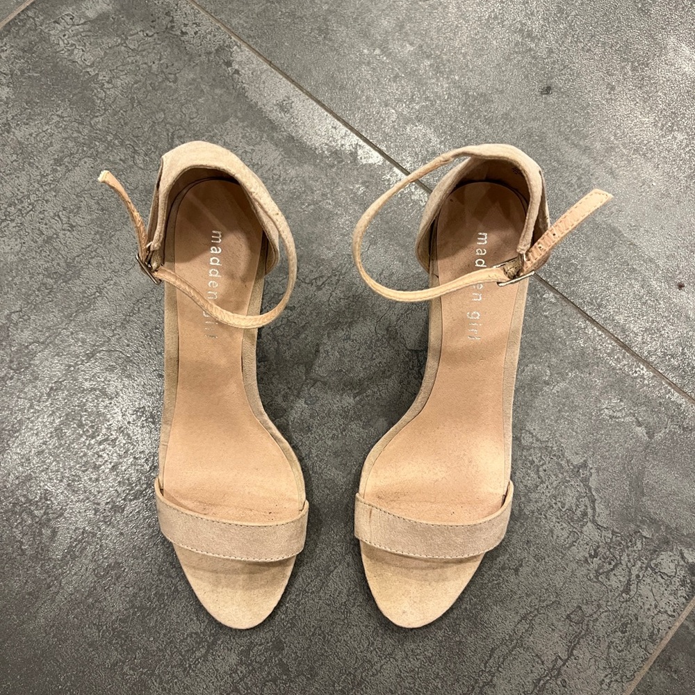 Madden Girl Tan Strappy Sandals